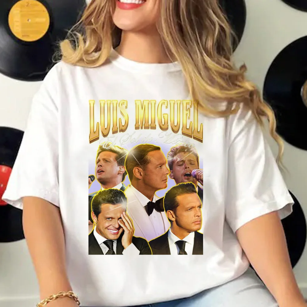 Luis Miguel T-Shirt für Damen, dehnbares bedrucktes Design, weibliche Anime-Kleidung – Detail 3
