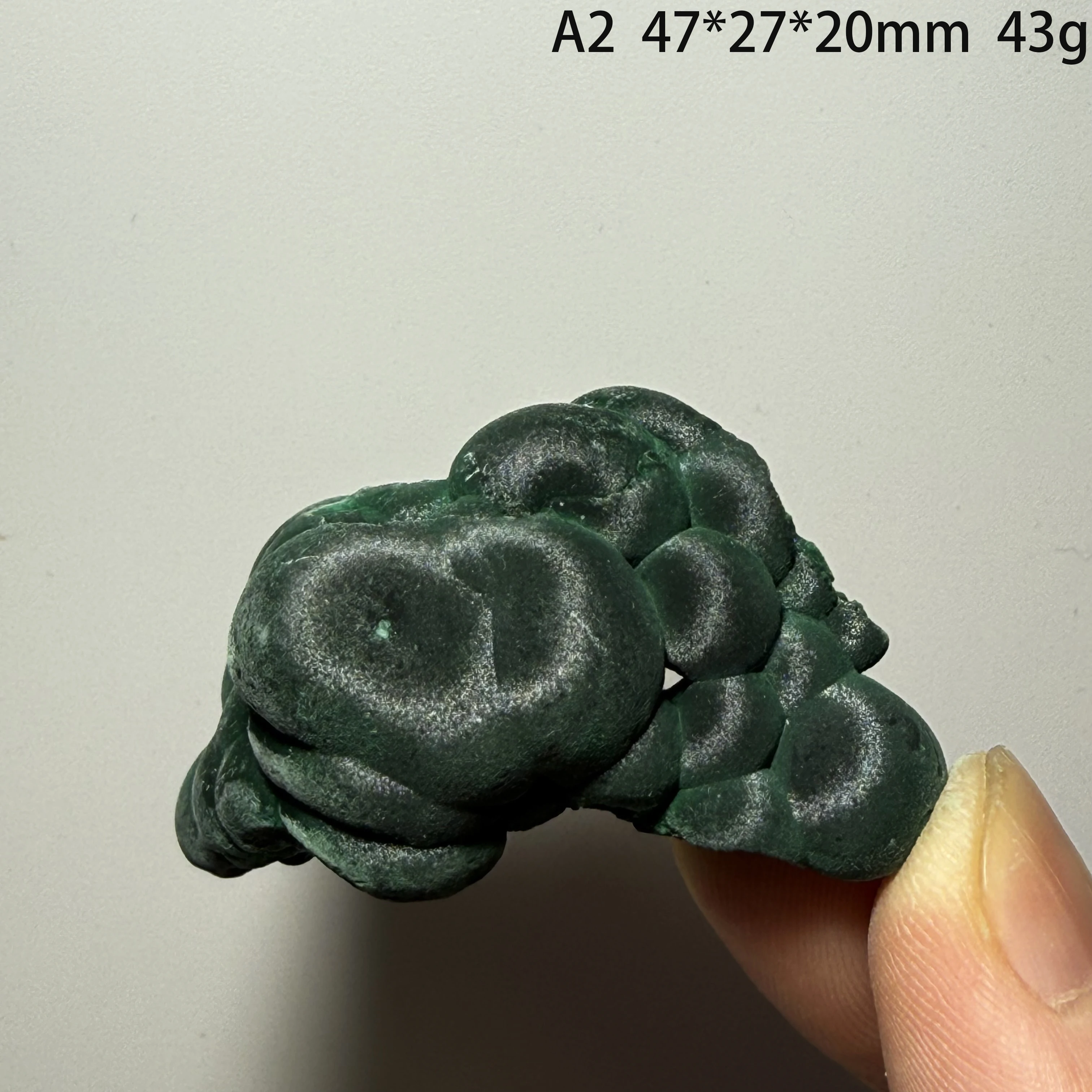 Natural Velvet Malachite Specimen Fibrous Silky Malachite Crystal Cluster Raw Mineral Healing Stone Collection Home DecorA4-2-16