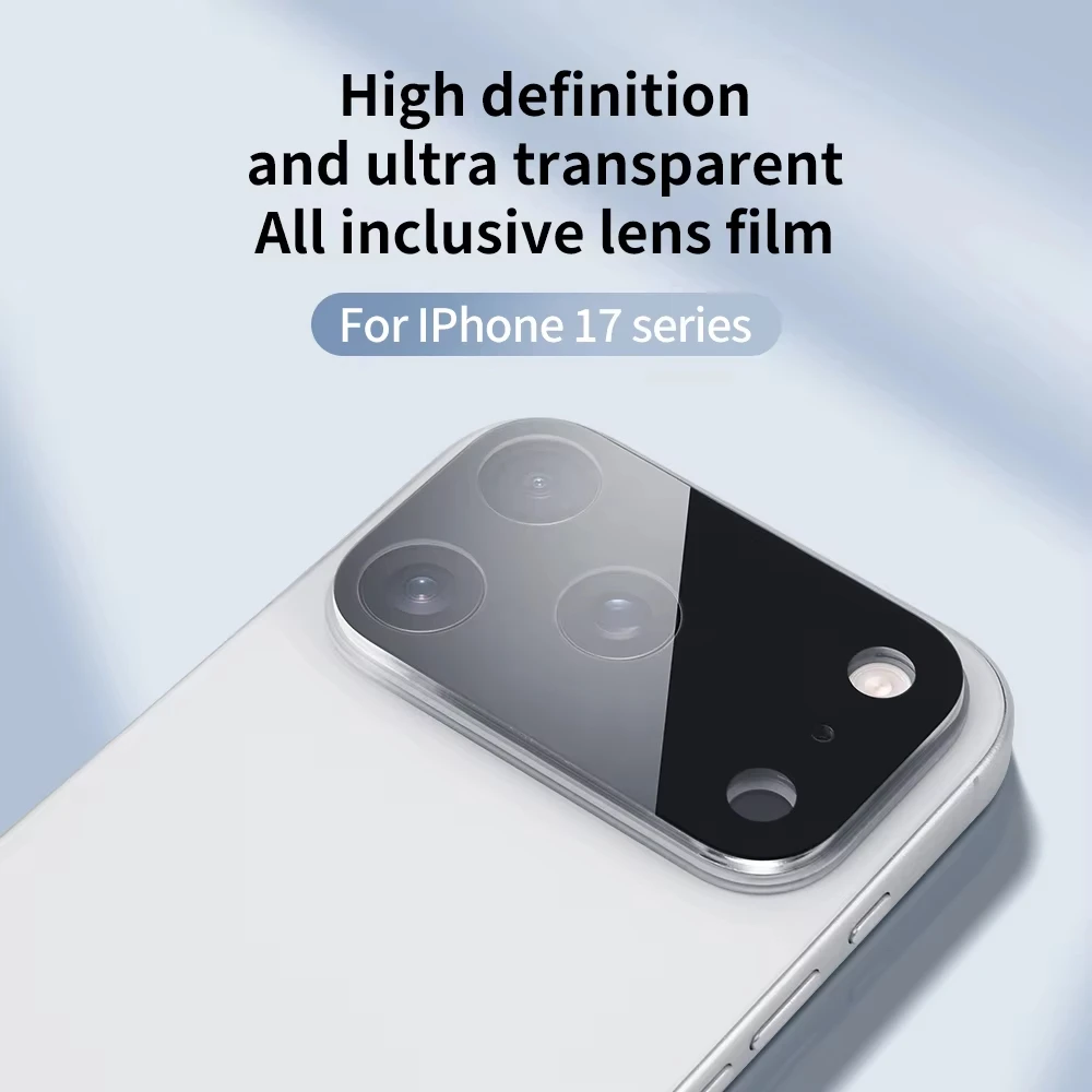 

1 шт. Защитная пленка для объектива 3D-камеры iPhone 17 Pro, полноразмерная прозрачная защитная пленка для iPhone 17, 17 Pro Max, Air