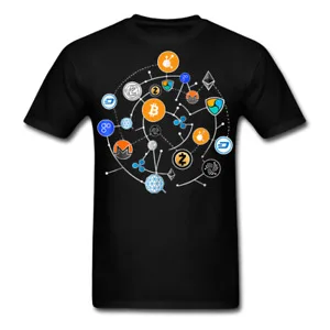 Bitcoin Shirt BTC ETH LTC XMR Hodlers Decentralized Crypto Altcoin T-Shirt  For Men Clothing Women Tees High Quality 100%Cotton