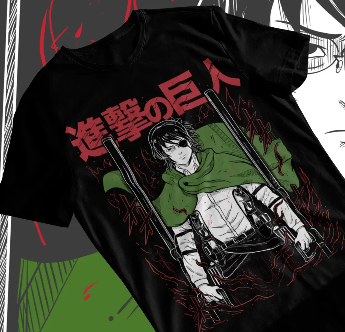 

Hange Zoe T-shirt Attack on Titan AOT,Anime,Manga Levi Eren Soft Tee