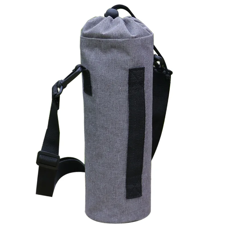 

Oxford Cloth Outdoor Water Bottle Bag 3-Layer Thickened Insulated Cup Sleeve Anti-Fall Anti-Scald Protective Cover for Glass Cup