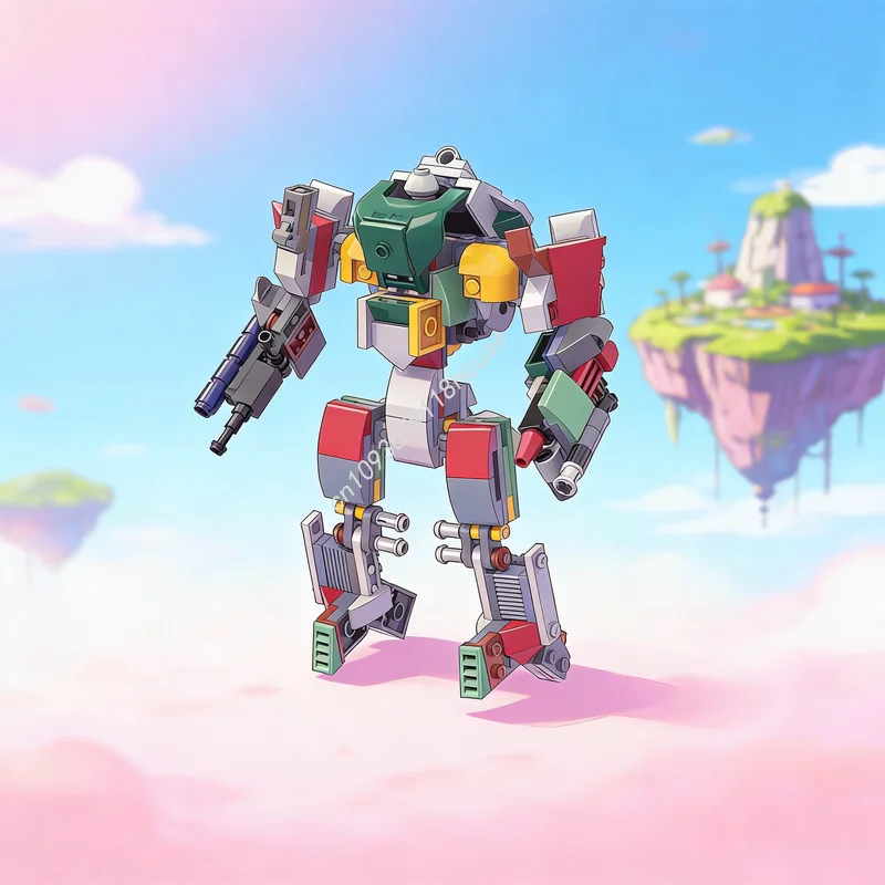 211-teiliges MOC Creator Designer Set Droiden-BFT-Modell Bausteine Architektur-Spielzeug Ideenreiches Kreatives Bildungs-Weihnachtsgeschenk Bausteine