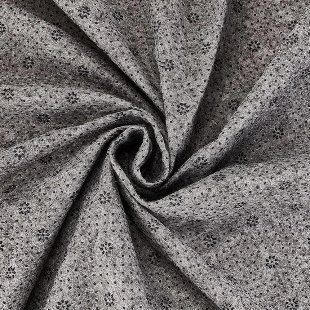 75x43 Inch Large Tufting Cloth Dark Grey Durable Tufting Fabric with Flower Pattern Primary Tufting Cloth Needlework Fabric Rug