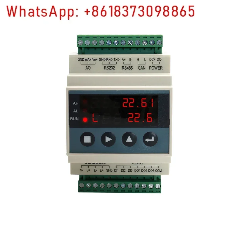 

Weight Amplifier Rail Type Weighing Sensor Module Analog Signal Pressure Element Display Instrument Can Be Connected to PLC