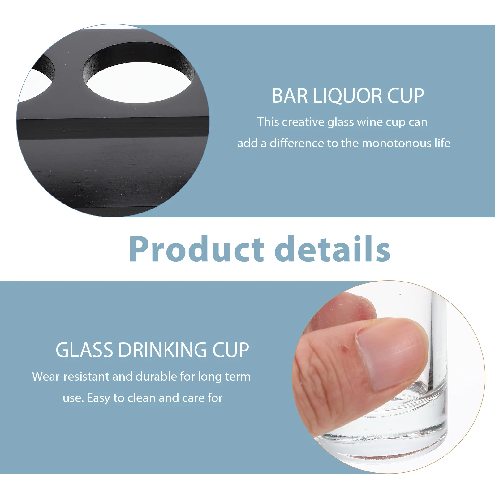 

1Set Creative Wine Cups Set Glass Wine Cup with Wood Rack Kit for Modern Home Decor Personal Taste Display Functional Bar