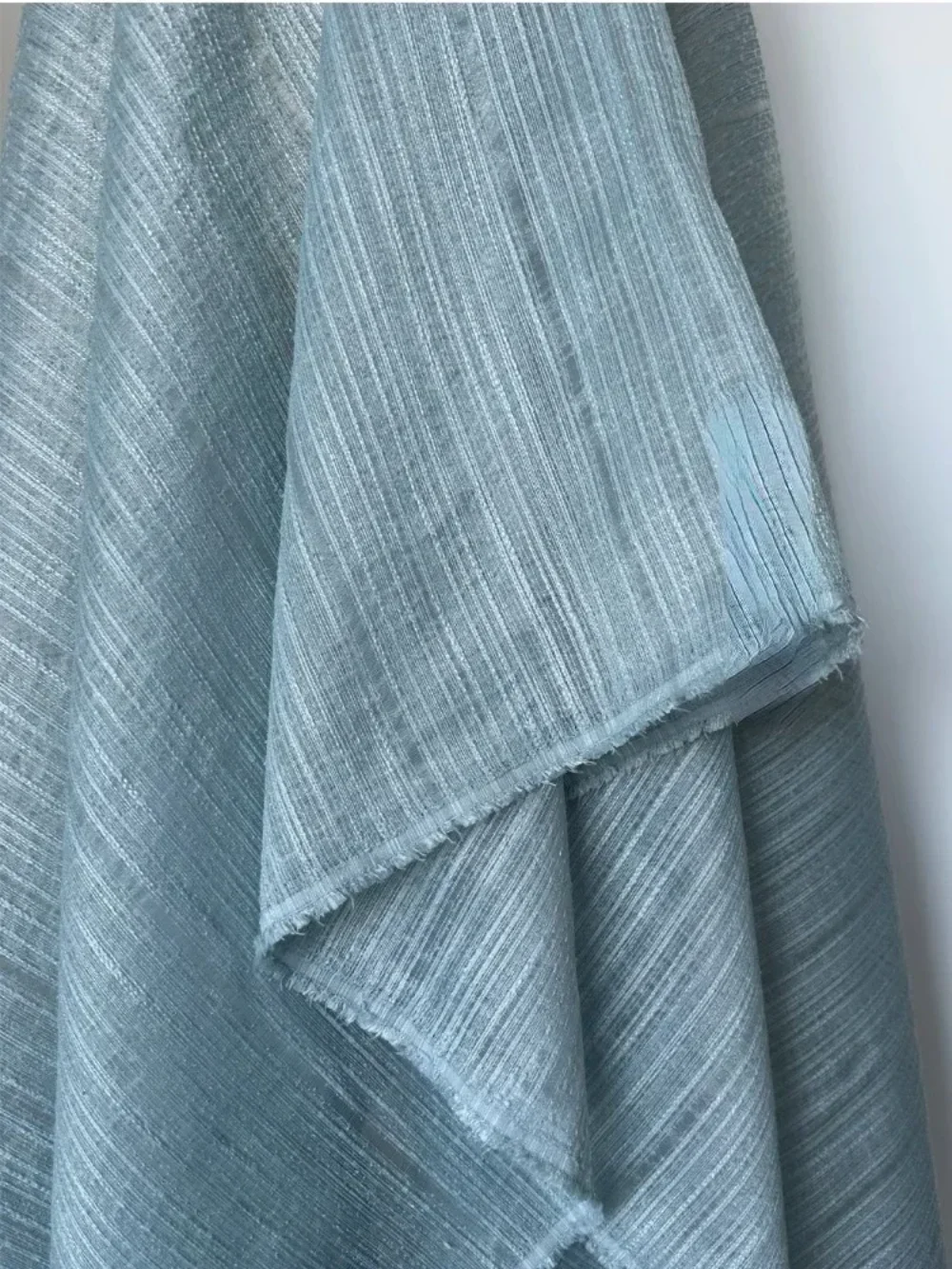 

Полосатый бамбуковый узел, пряжа Eugen, жаккардовая ткань для озера, синего цвета, весна-лето, дизайнерская ткань для свадебного платья, шитье своими руками по метрам