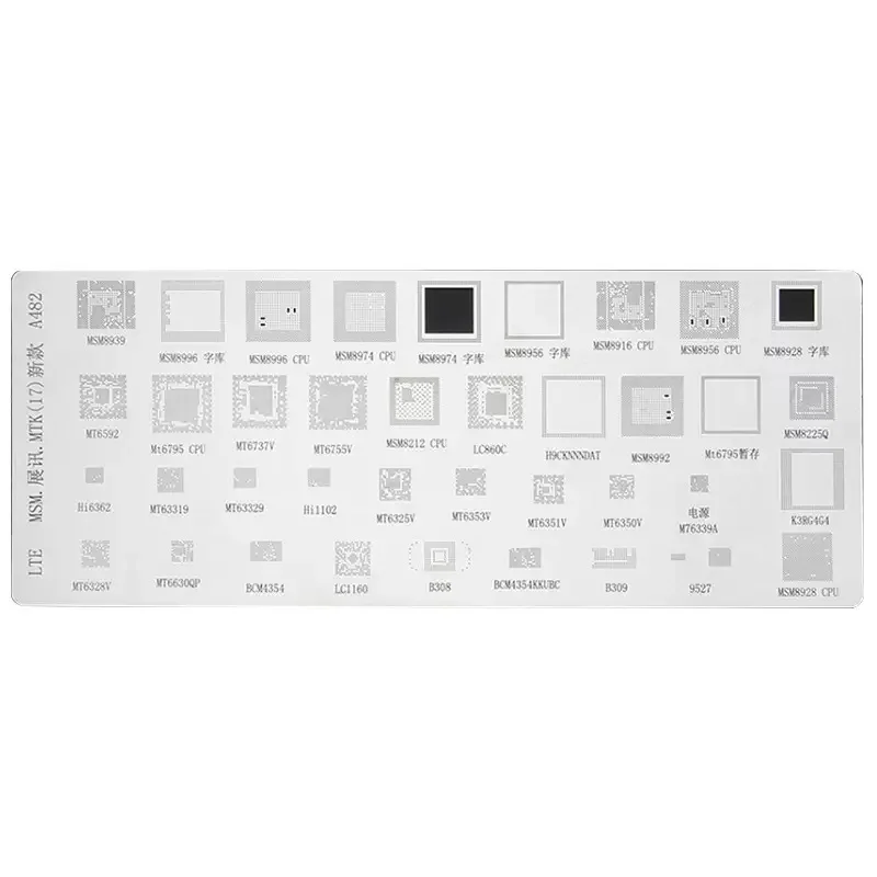 

Трафареты для реболлинга BGA для ремонта материнских плат телефонов, 50 шт./набор