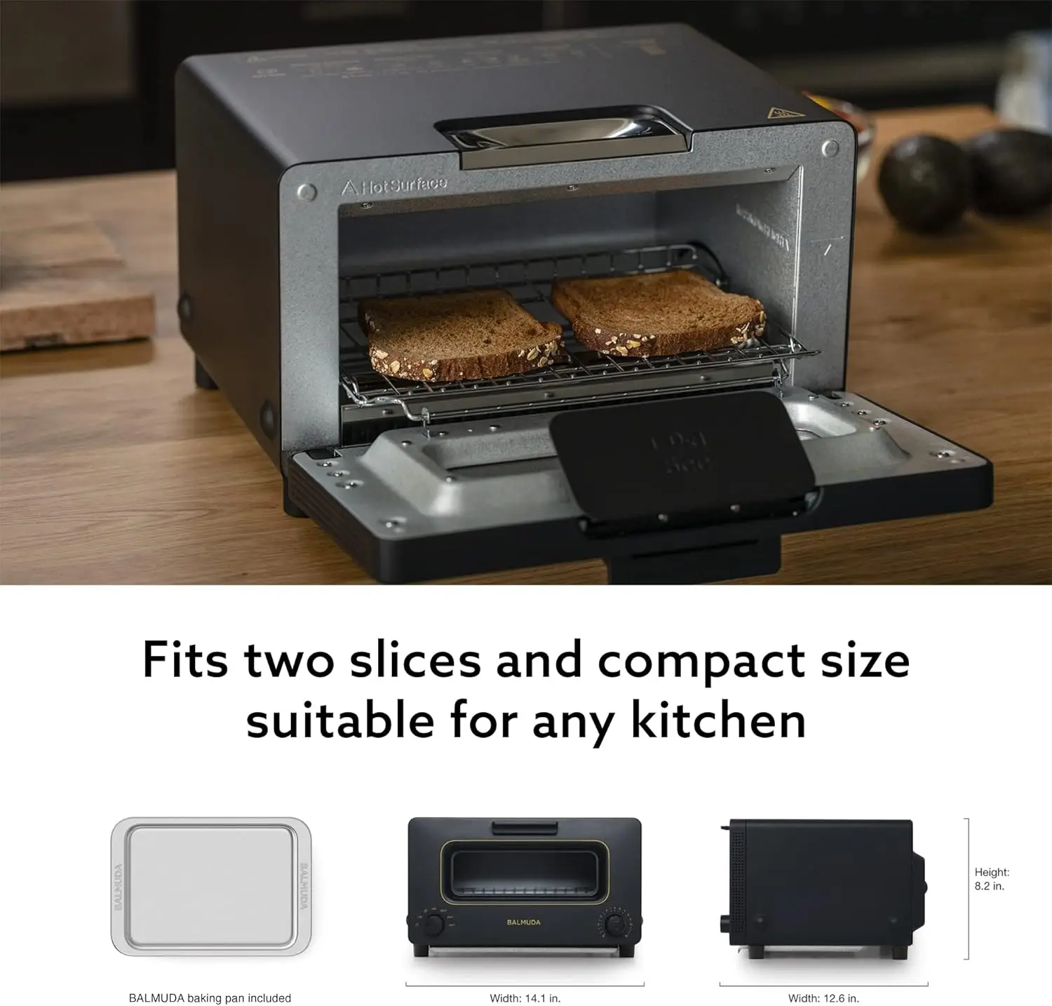 Steam Oven Toaster | 5 Cooking Modes: Sandwich Bread, Artisan Bread, Pizza & Pastry, Oven | Precise Heat Control | Steam Technol