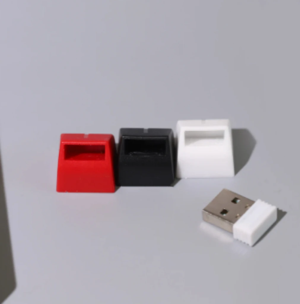 2,4G-Empfänger-Aufbewahrungstastenkappe aus Harzmaterial für Maus, Tastatur, USB-Dongle-Halter, ESC-Taste, Desktop-Organizer, einzigartiges Geschenk