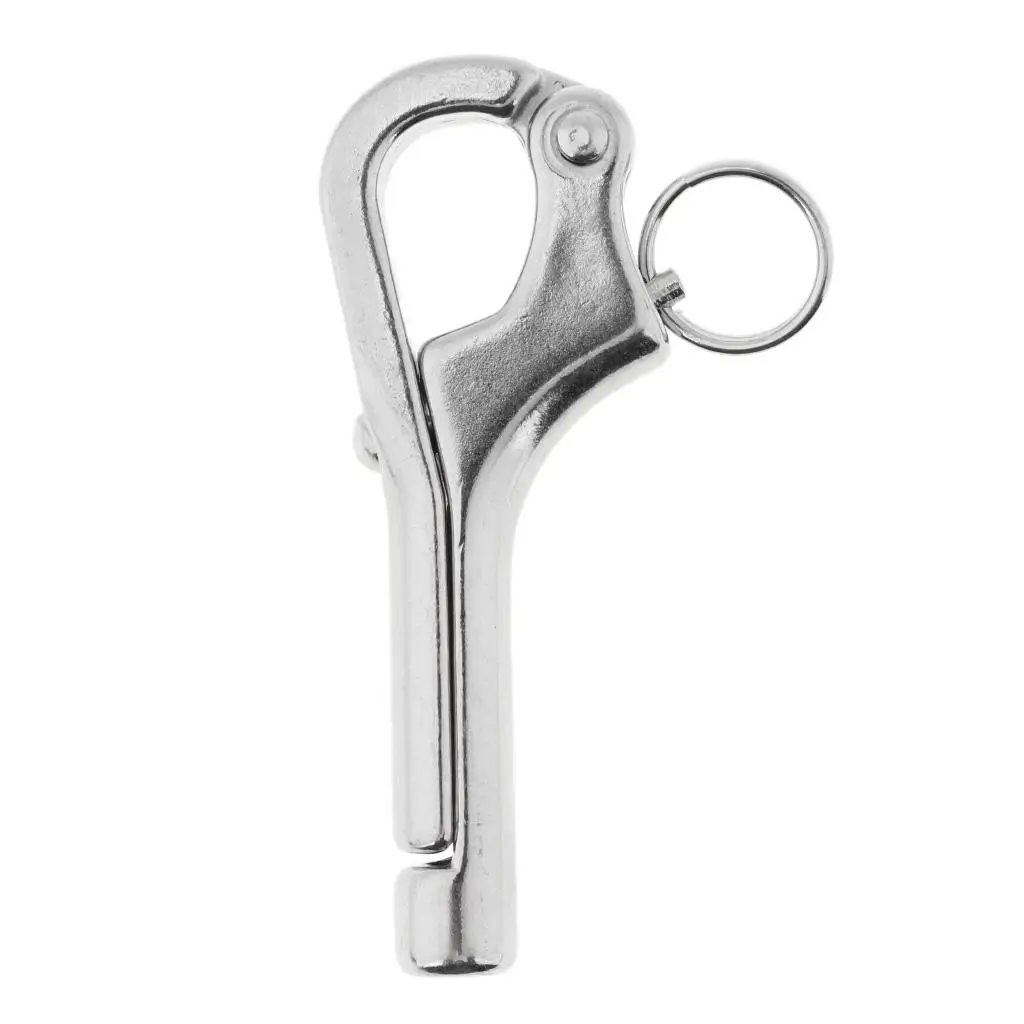 Pelican Hook Stainless Steel Quick Release Snap Shackle Heavy Duty Marine Carabiner Fasteners for Mooring Lines