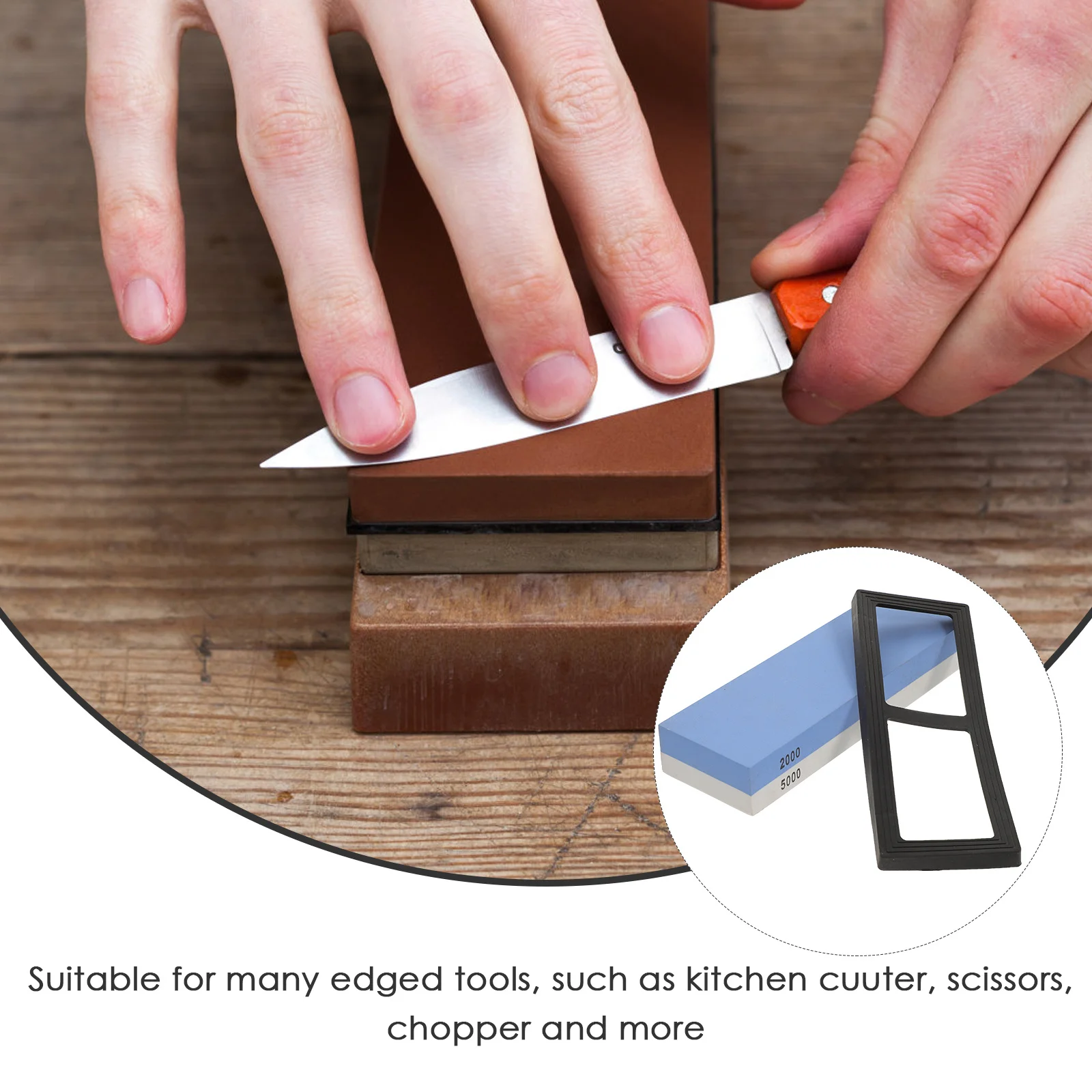 

Точилка для ножей, камень для кухни, абразивный белый корунд, заточка дома