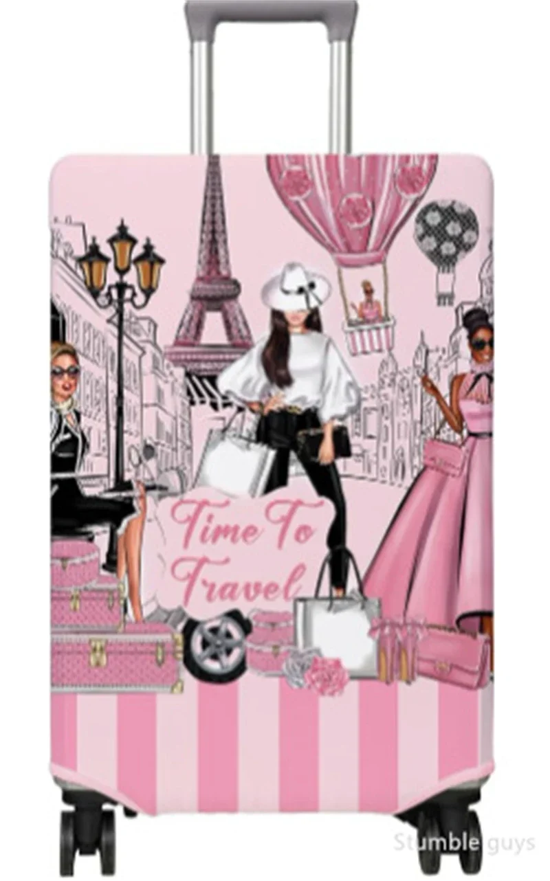 

Heavy Duty Elastic Luggage Cover Protective Dustproof Suitcase Cover Durable For Business & Leisure Trips Fits 18-32 Inch