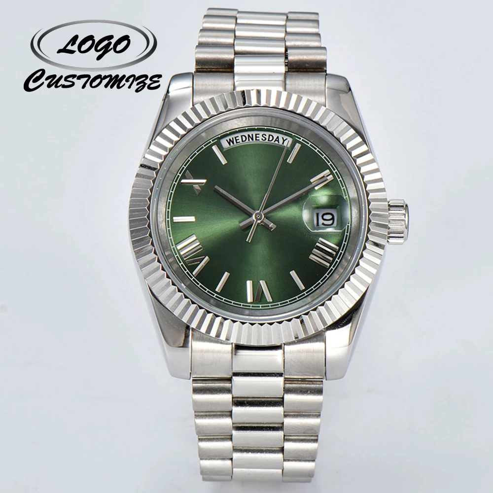 Customizable personalized LOGO luxury automatic mechanical watch 39mm case sapphire glass suitable for 8285 movement watch