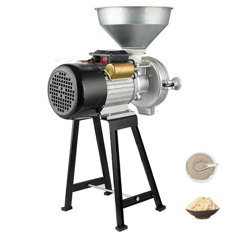 High Power Electric Feed Mill Dry Type Cereals Grinder Corn Grain Rice Coffee Wheat Flour Mill Grinding Machine