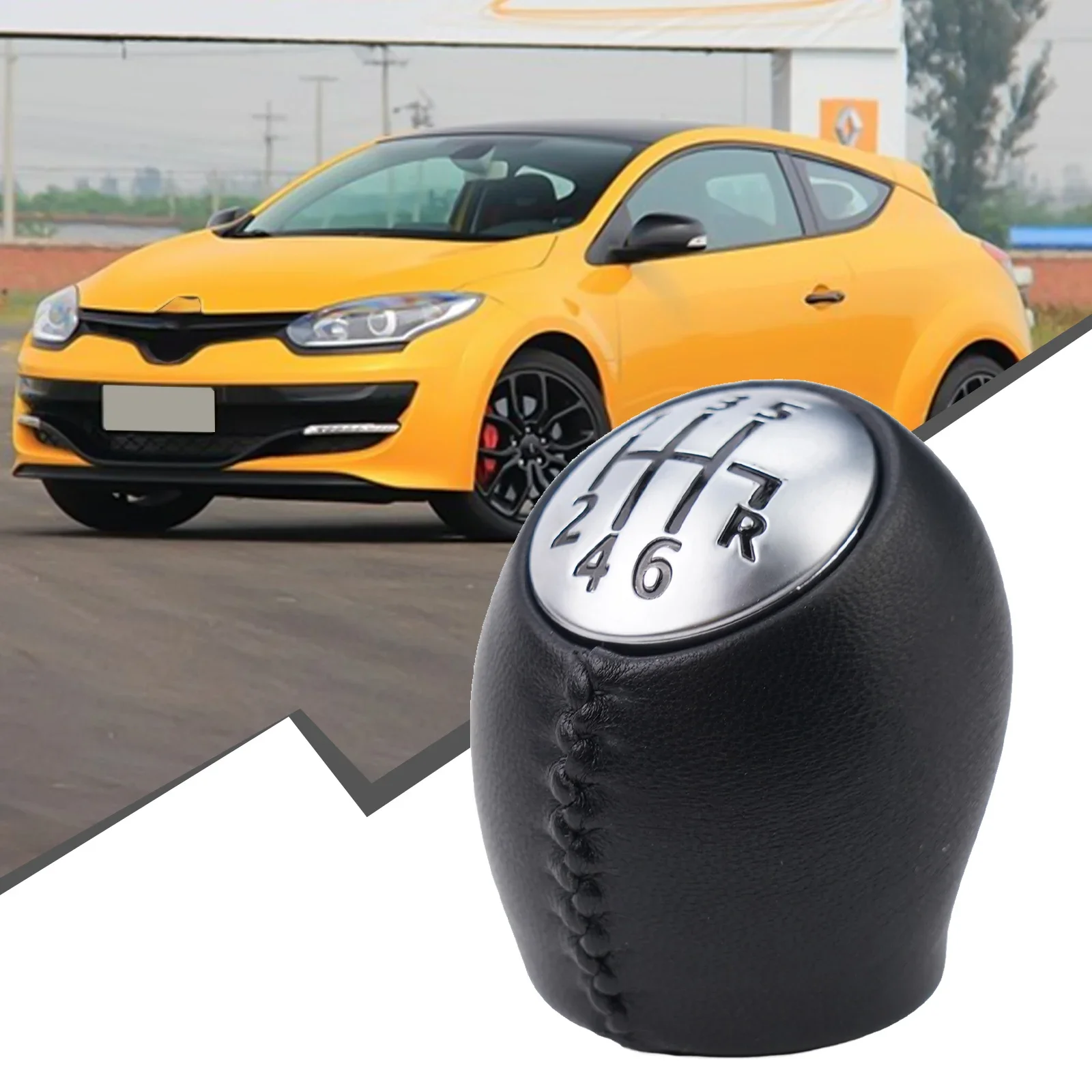 Gear Shift Knob Useful 1pcs 6 Speed Replacement Safety 6+R 61mm Height Accessories Decoration Increase Friction