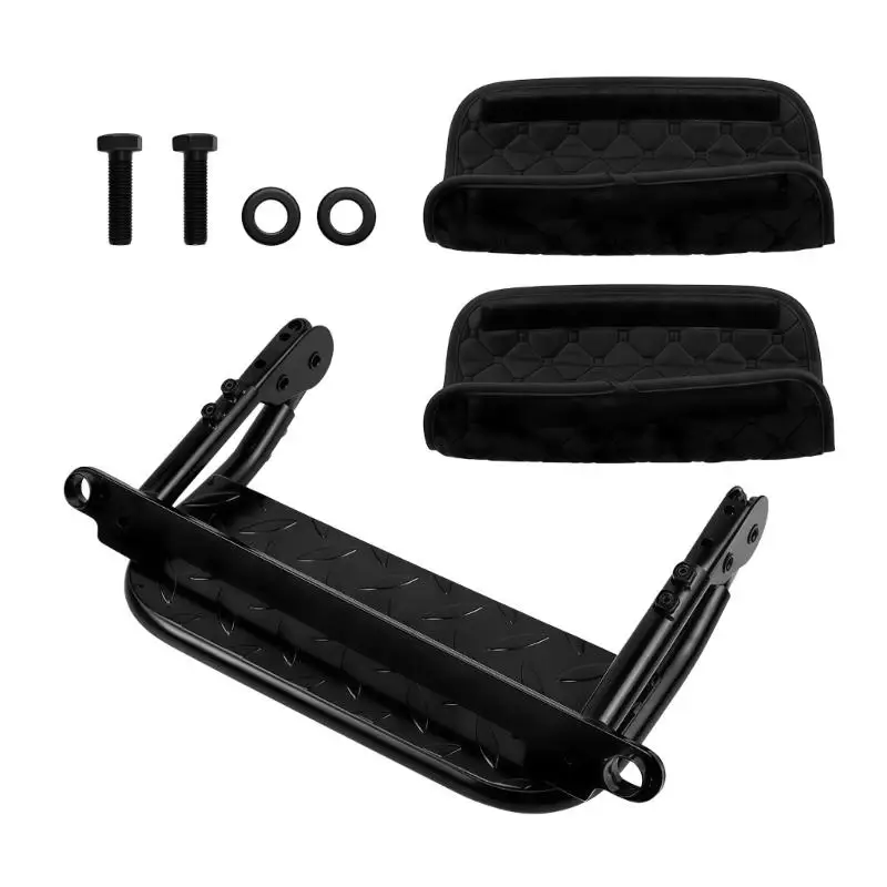 Vehicle Folding Heavy Duty Tire Step Foldable Footrest Quick Release Mechanism  