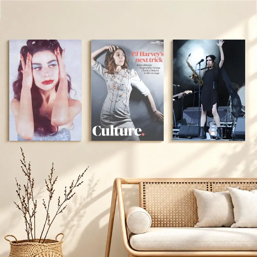 Fierce Alternative Singer P-Polly Jean Harvey Poster Artwork Self Adhesive Indoor Wall Hanging Room Decor Gift