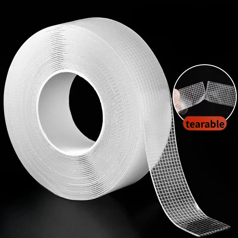 Strong Double-sided Tape High Adhesion, No Trace, Semi Transparent Fixed Carpet Adhesive, Waterproof, High Temperature Resistant