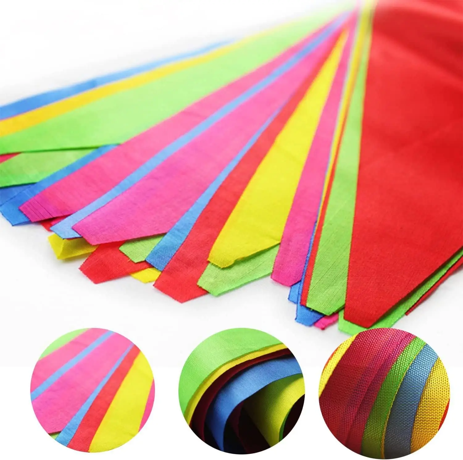 

1000 футов 600 шт. красочные вымпельницы с флагом, разноцветный Радужный вымпел, баннер из нейлоновой ткани, большое открытие, украшение для классной комнаты