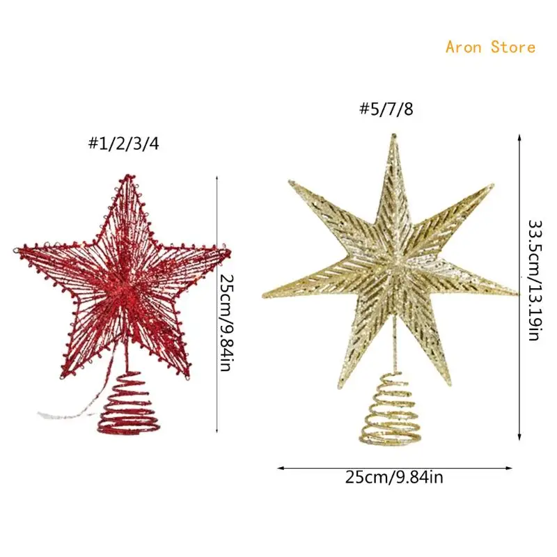 Linda estrela árvore arame ferro, adicione um toque elegância à sua árvore H3CF