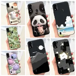 For ZTE Blade A51 A71 2020 Phone Case ZTE Blade A7020 A7s Back Cover Stylish Pattern Soft Silicone TPU Coque Funda Panda Housing