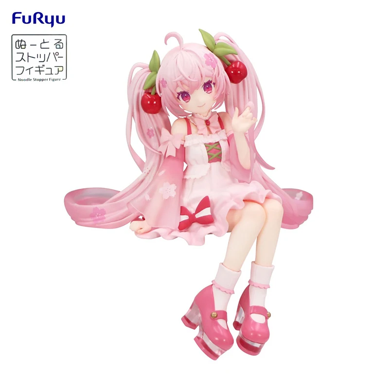 FuRyu Noodle Stopper Hatsune Miku -Sakura Miku 2025 Ver.- PVC 14CM Anime Action Figures Model Collection Toy