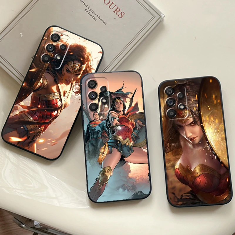 Movie Wonders Womans Hero For Samsung A53 A52 A33 A32 A51 A71 A21S A13 A73 A55 A22 A23 A35 A72 A54 A12 5G Black Back Phone Case