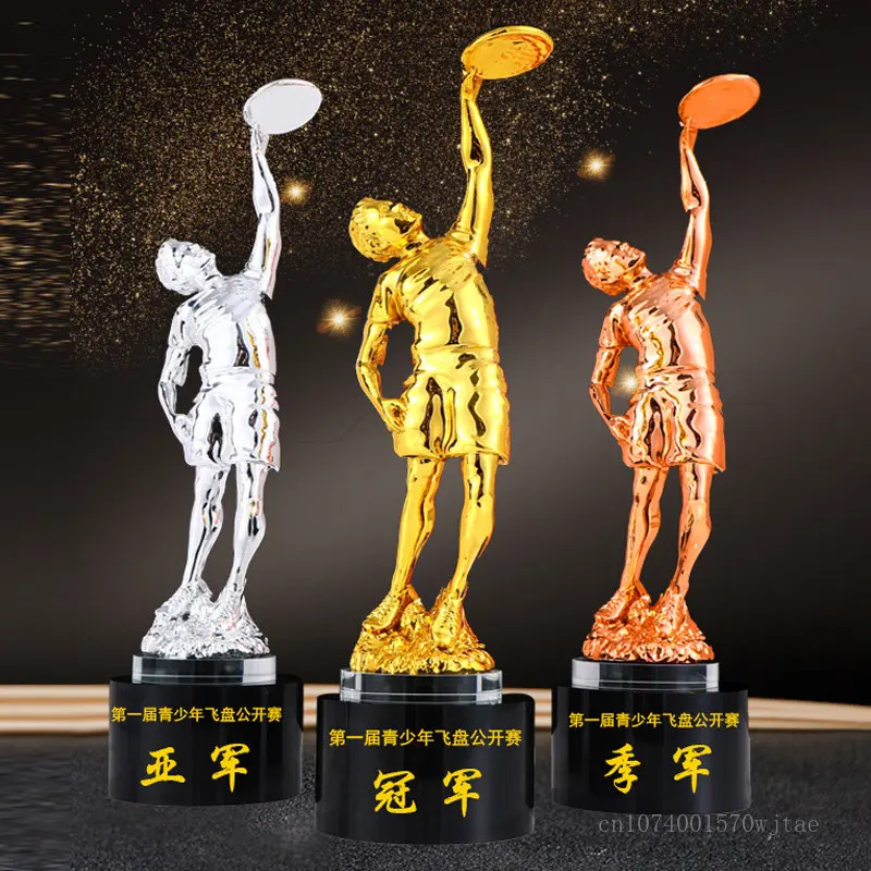 

Electroplated Resin Sculpture Trophy Customized Activity Award, Competition, Gold, silver, copper Home Decoration,Engraving, 1Pc