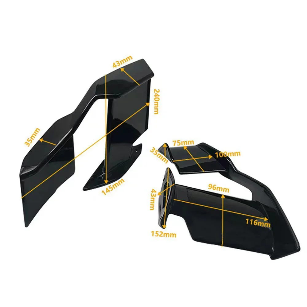 For BMW S1000R  2021-2023 Windshield Spoiler Motorcycle Front Fairing Winglets Side Winglet Aerodynamic Wing Kit Spoilers