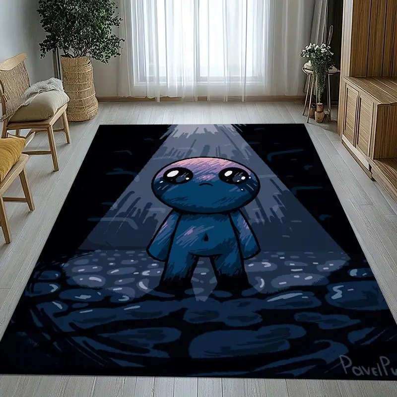 Game The Binding Of Isaac Soft Non-Slip Large Area Rug for Living Room,Bedroom Playroom Carpet Mat for Sofa,Home Decor Gift