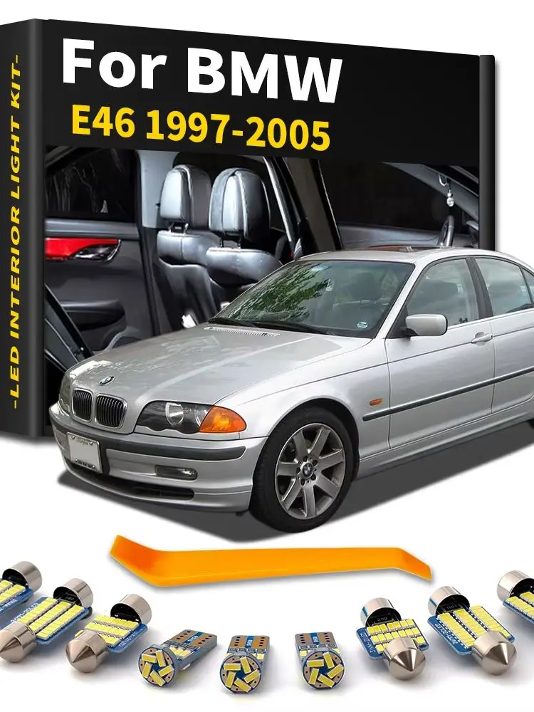 12-teiliges Canbus LED-Innenraumbeleuchtungs-Set für BMW 3er Serie E46 Limousine Touring Coupé Compact 1997-2005