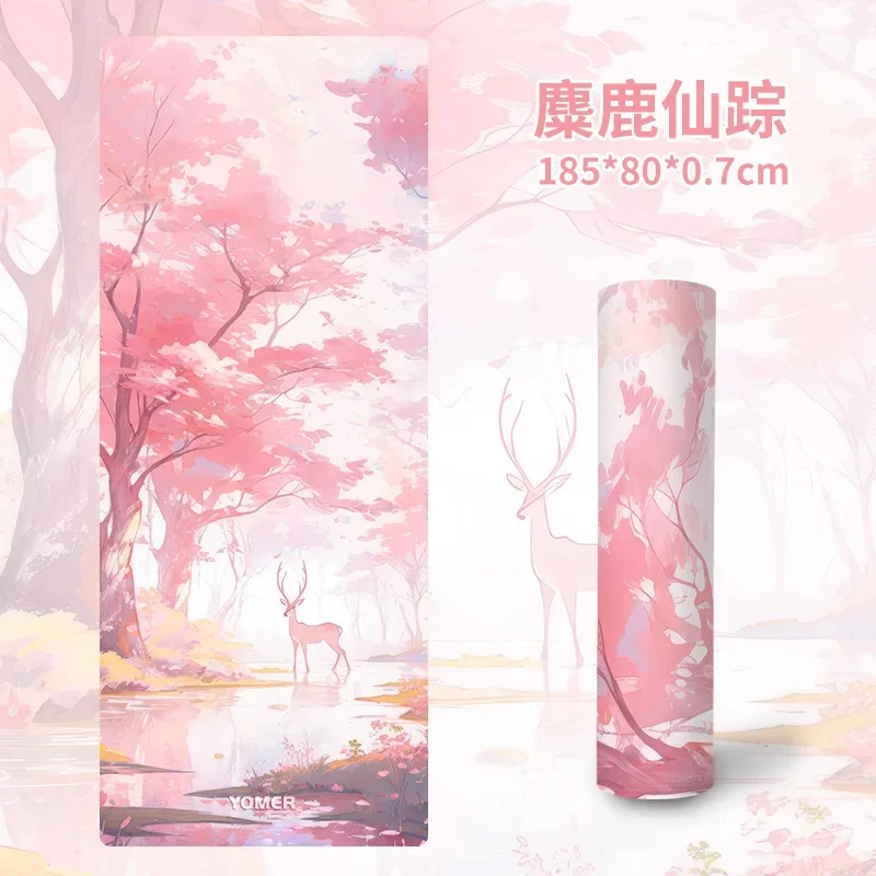 185x80 см 7 мм толстые коврики для йоги из ТПЭ, противоскользящий спортивный коврик для фитнеса для упражнений, йоги и пилатеса, гимнастический коврик, оборудование для фитнеса