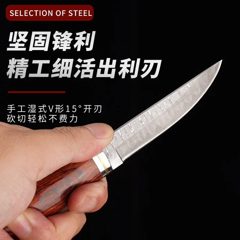 knife is sharp,fruit knife outdoor barbecue, and the meat cutter will join hands with the knife, Fixed Blade Knife Kitchen.