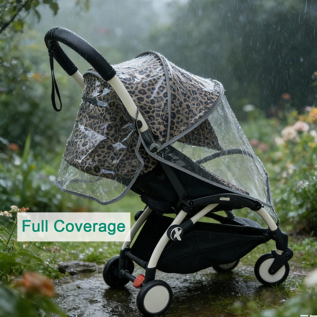 Stroller Accessorie Rain Cover For Babyzen YOYO Series & Stokke YOYO3- Reflective Edge, Windproof & Snowproof Weather Protection