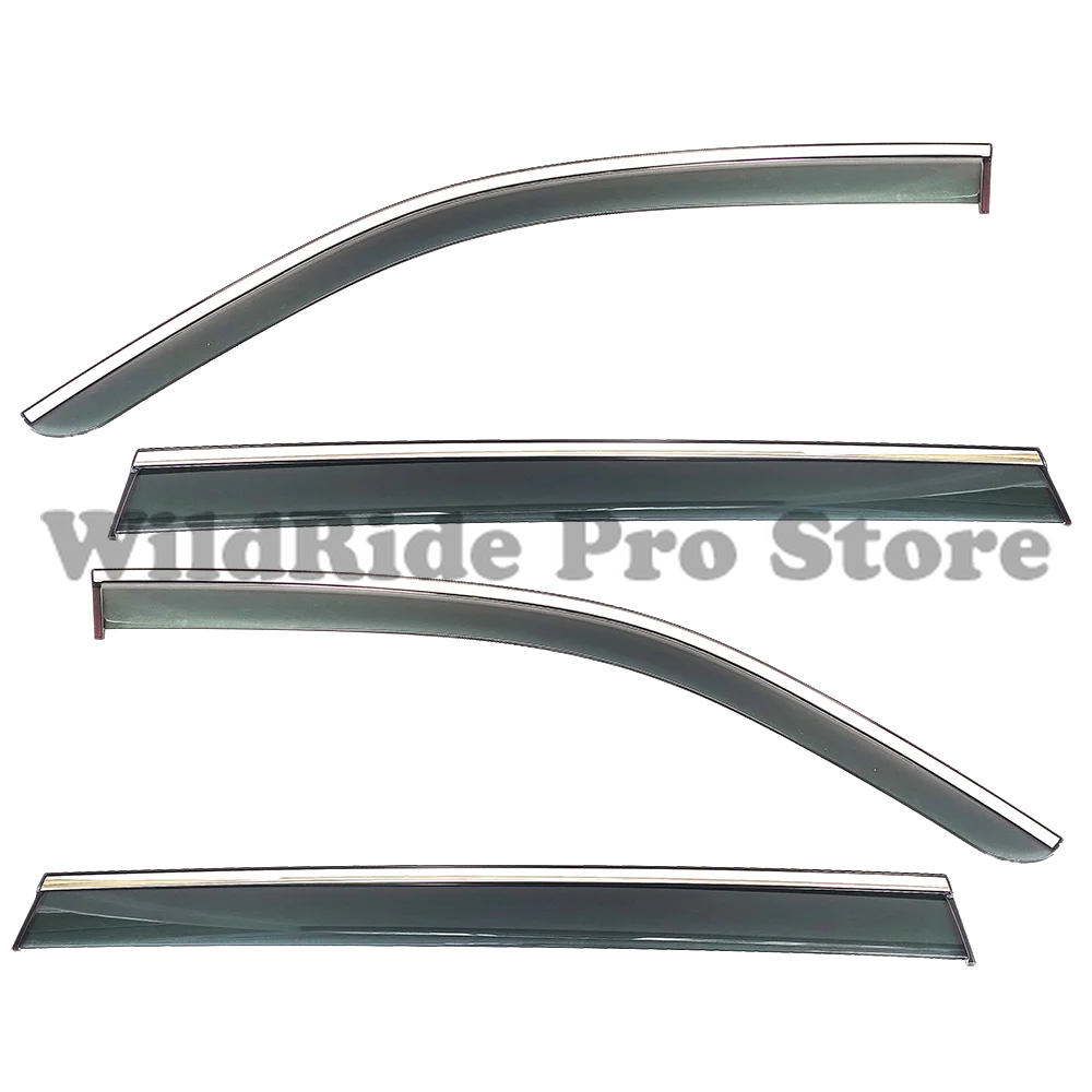 

1 set Car Side Window Visor for AUDI Q6 2022 Wind Deflectors Visor Vent Sun Rain Guard Deflectors