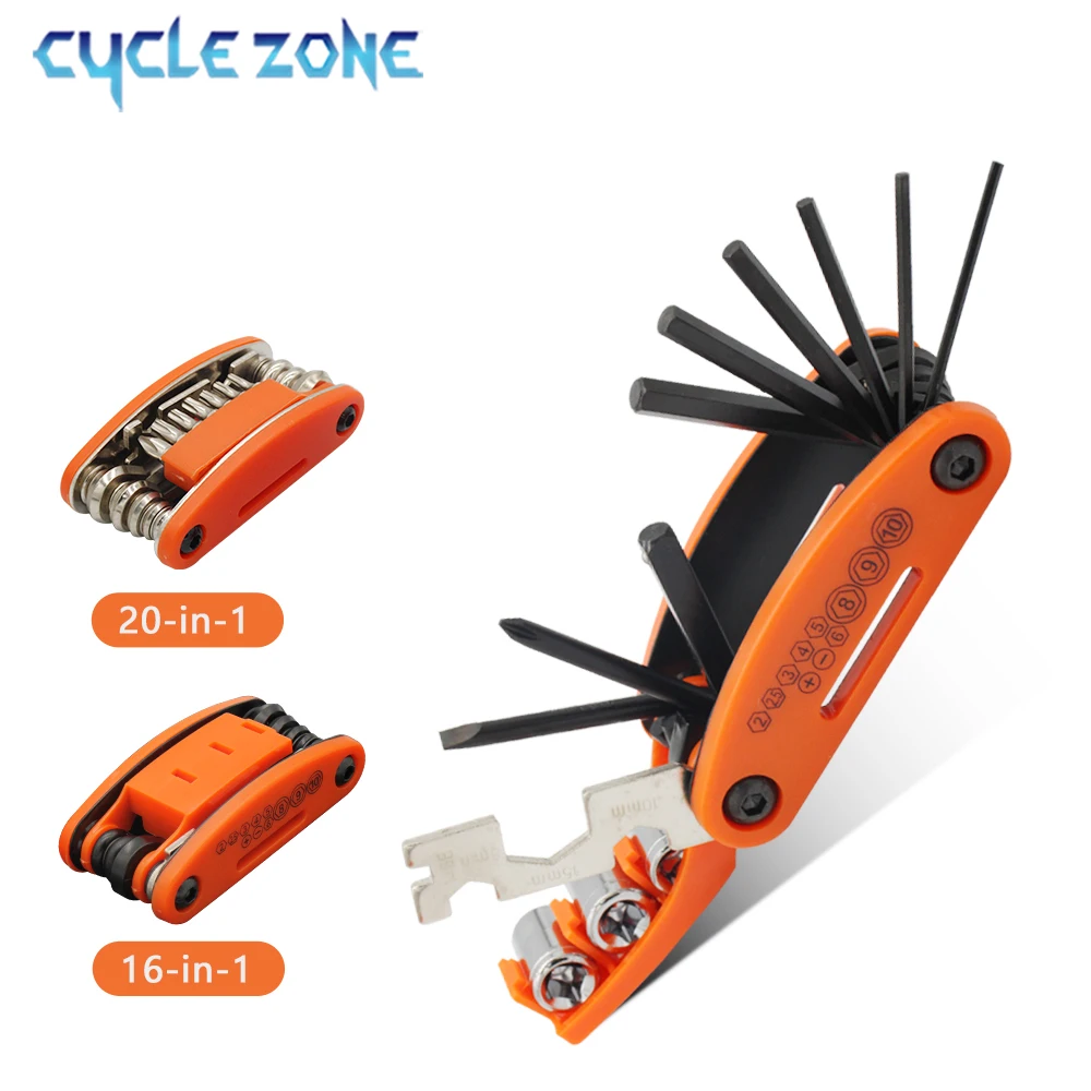 Mutilfunction 20 in 1 Bicycle Repair Tool MTB Road Bike 16 in 1 Repair Kit Hex Allen Wrench Screwdrivers Bicycle Repair Kit