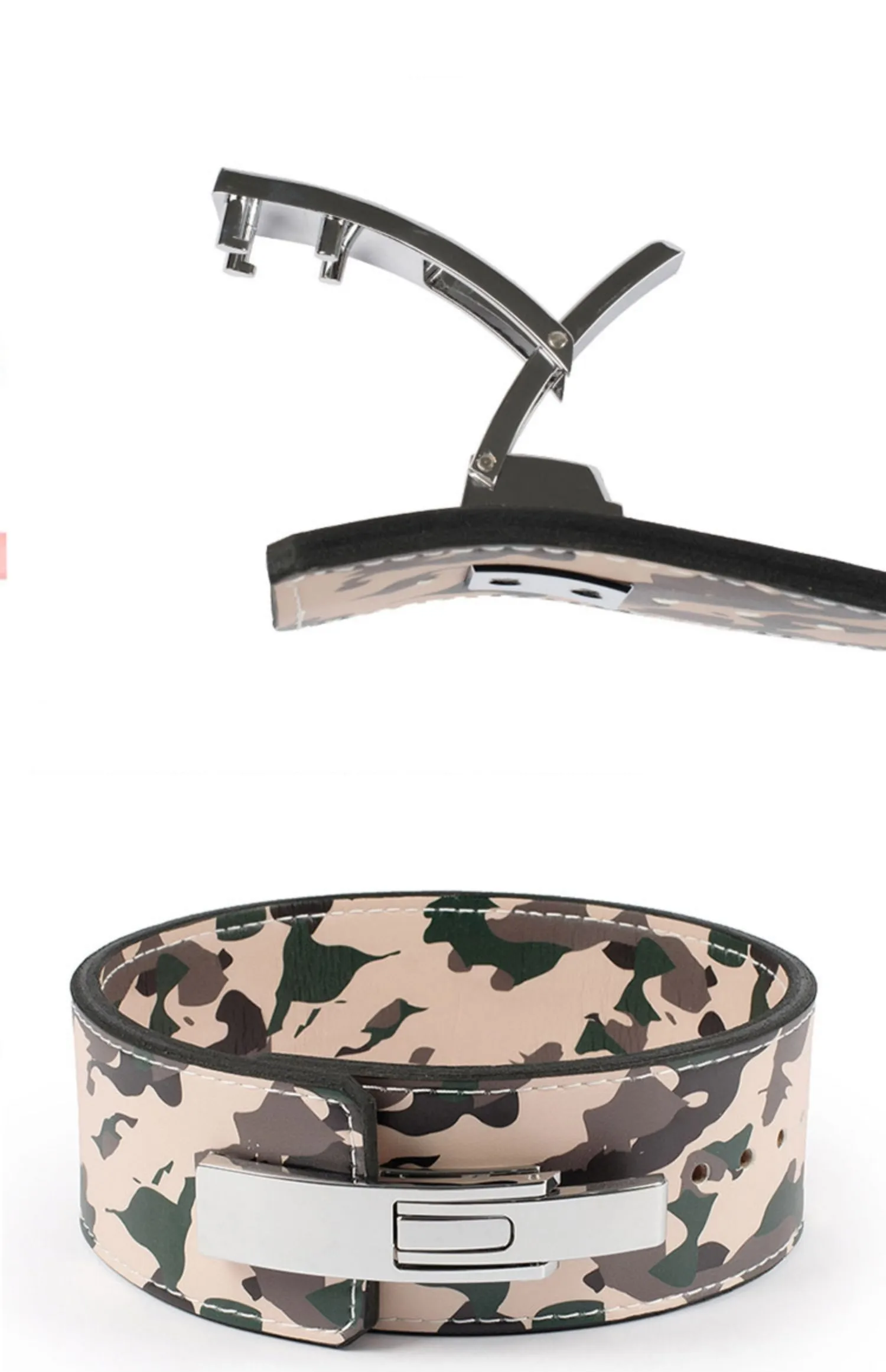 Camouflage Lever Weight Lifting Leather Belt Powerlifting Gym Belt Lower Back Support for Weightlifting Deadlifts Squats Belts