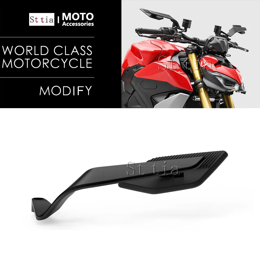 

Для Ducati Streetfighter V2 V4 V4S аксессуары зеркало 2020-2025 STREETFIGHTER V2 V4 зеркала для мотоциклов Stealth Winglets зеркало