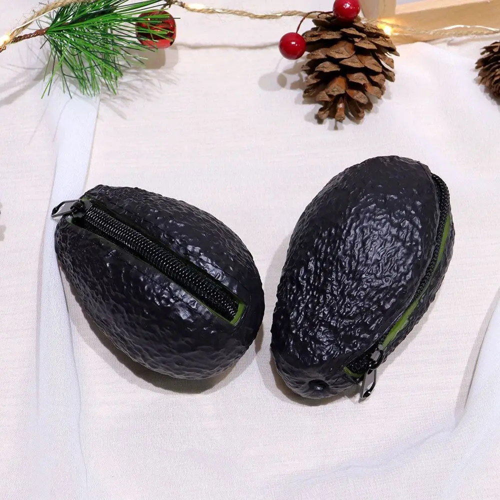 Funny Novelty Gifts Avocado Coin Purse Travel Commuting Clutch Wallet Multi Purpose Coin Pouches Creative Coin Pocket Bread