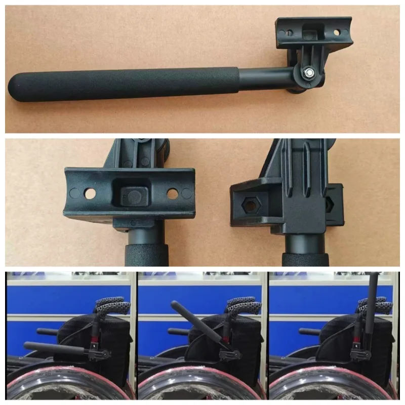 Reinforced Wheelchair Flip Up Arm Support, Standing Assist Load Bearing DIY Accessory Easy Mounting