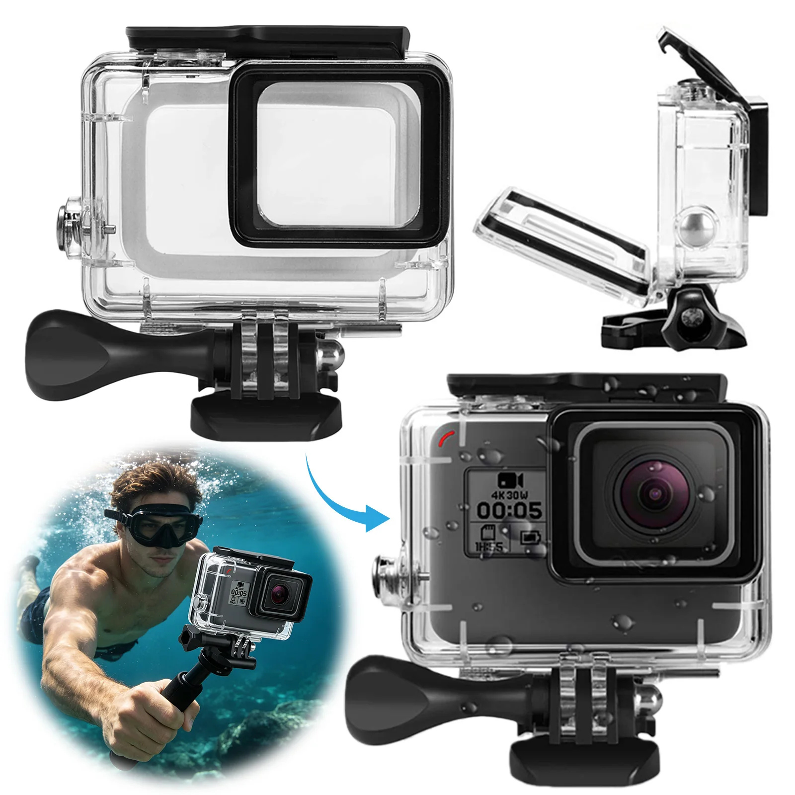 capa-a-prova-d'agua-para-gopro-5-6-7-capa-protetora-subaquatica-148ft-45m-capa-protetora-para-mergulho-acessorios