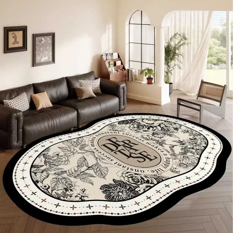 

Living Room Carpet Stylish Retro Floral Large Area Bedroom Bedside Soft Floor Mat Leisure Area Coffee Table Rug Ковер Tapis 러그