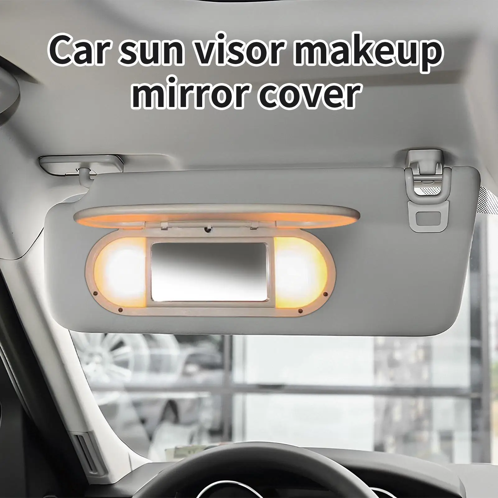 

Visor Vanity Mirror Cover Cosmetic Makeup Mirrors Replacement Accessories For Vehicle Truck Left Right Side Daily Commuting