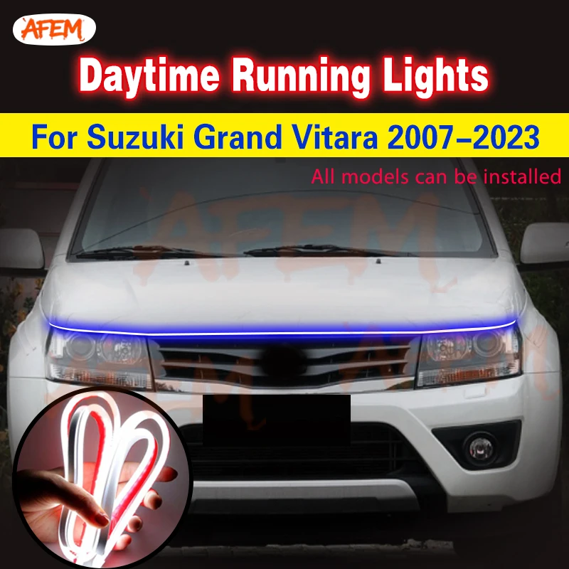 1PCS Fog Light For Suzuki Grand Vitara 2007-2023 Universal Auto Car LED DRL Fog Daytime Running Lamp Decorative Ambient Lamps