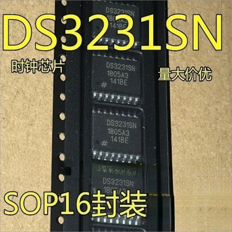 

10PCS DS3231 DS3231SN SOP16 DS3231N DS3231M SOP8 Real time clock module chip