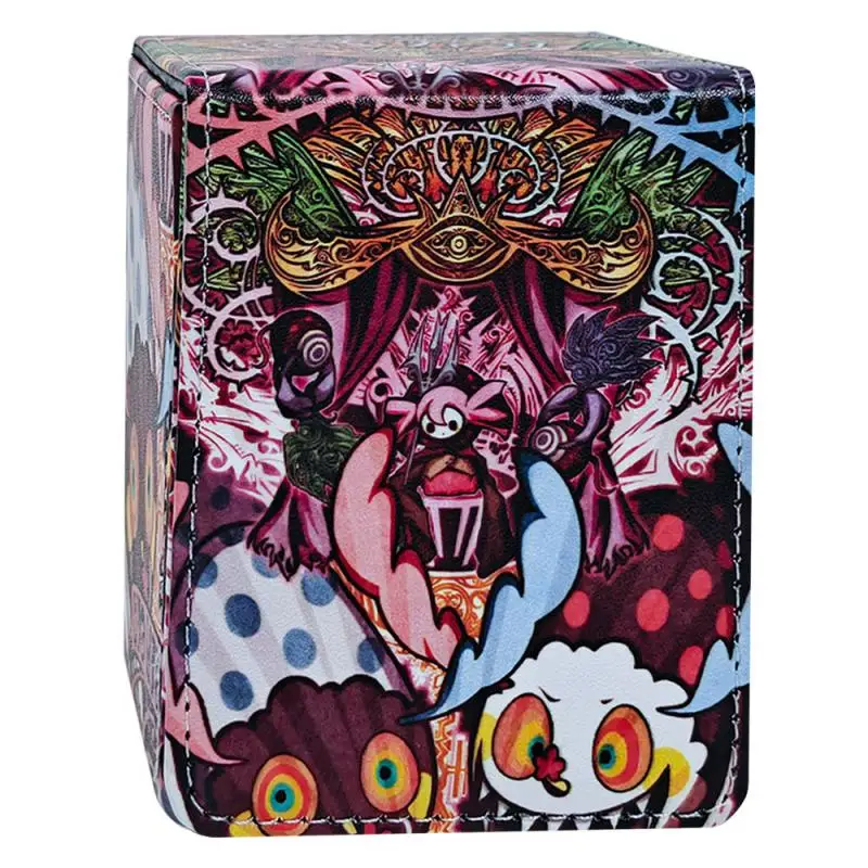 

Puella Magi Madoka Magica PTCG WS DIY Large Capacity Leather Card Box Thickened Anime Game Collection Card Storage Box