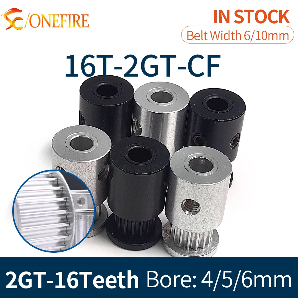 GT2 2GT Timing Pulley 16Teeth Bore 4/5/6mm Width 6/10mm Synchronous Wheel For Belt