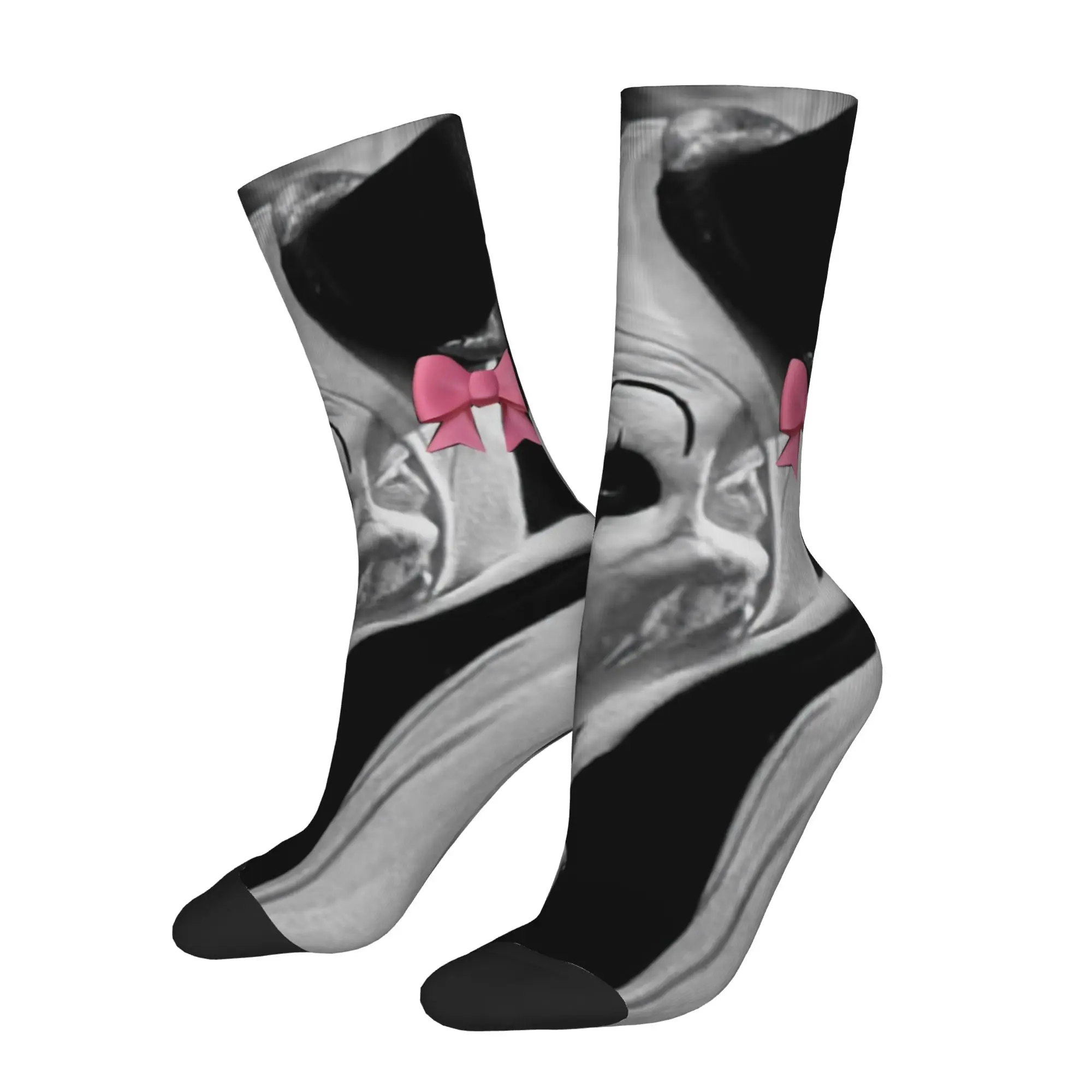 Hip-hop Cute Terrifier Skateboard Socks Horror Movie Polyester Middle Tube Socks for Unisex Non-slip