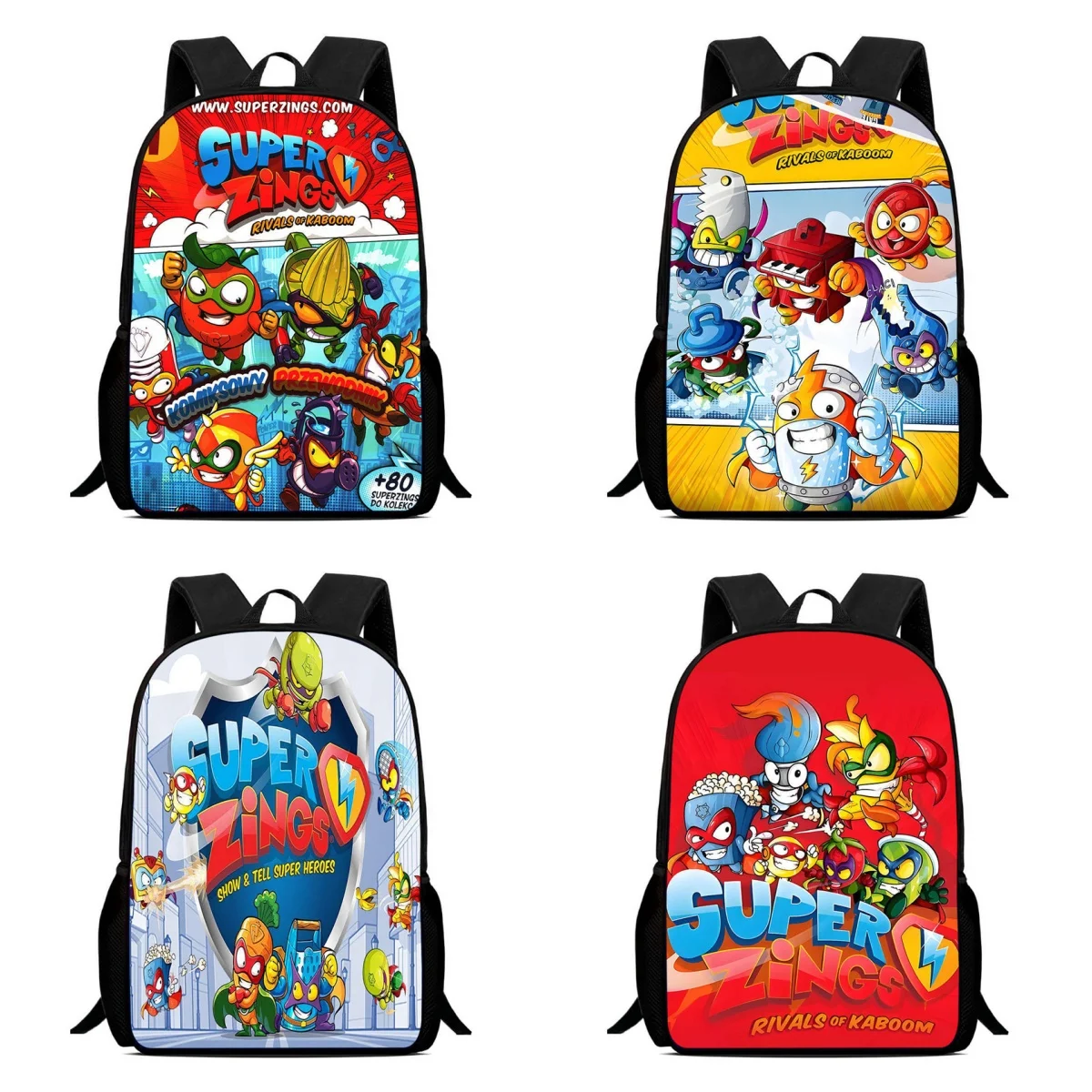Mochila Super Zings para niños, adolescentes, niños, niñas, estudiantes, Mochila escolar Super Things, Mochila ligera de gran capacidad, regalo